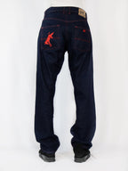 Navy Blue + Red