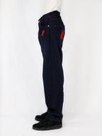 Navy Blue + Red