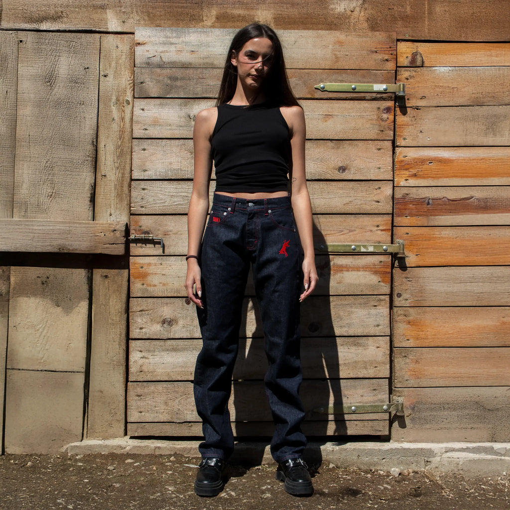 Navy Blue + Red