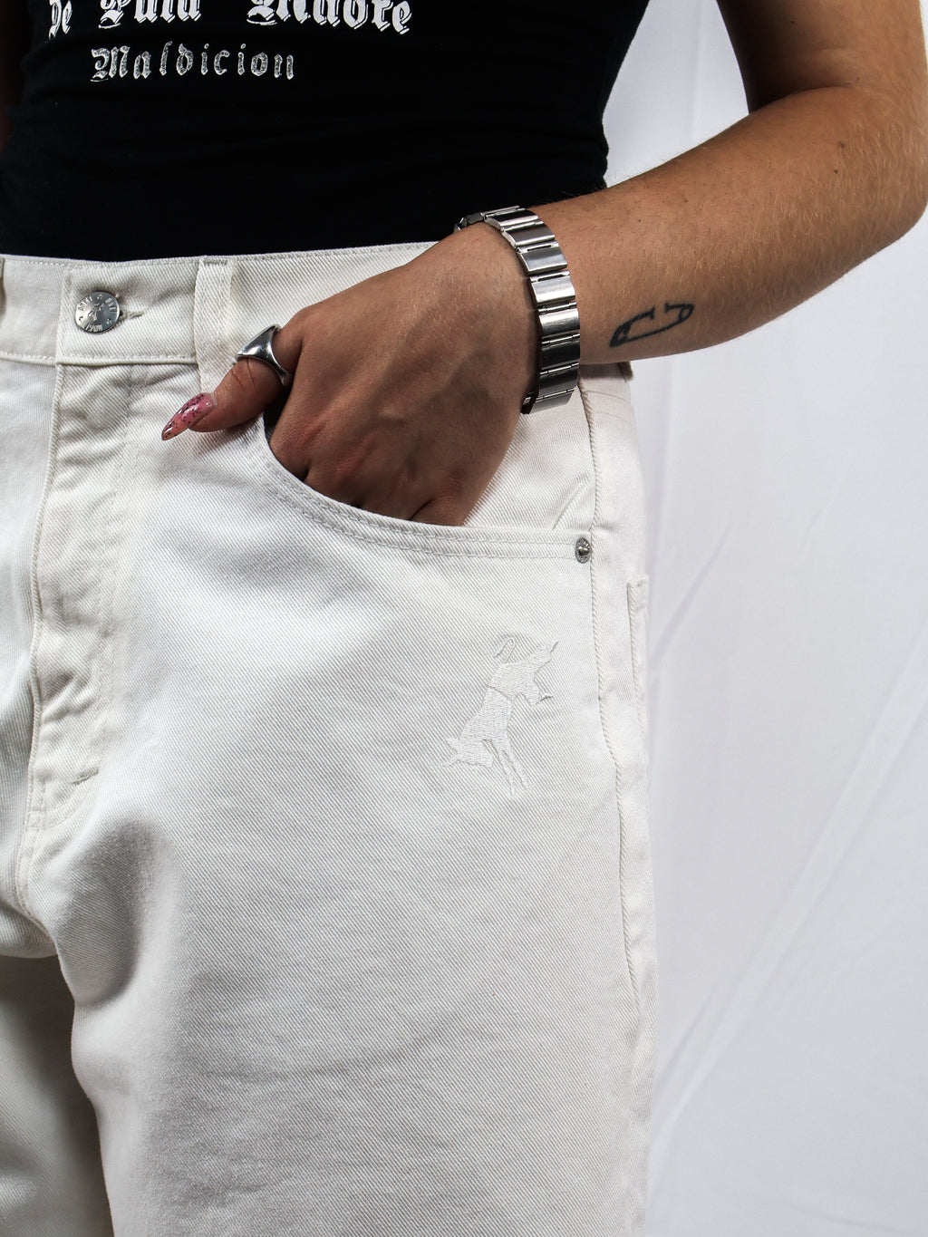 Unisex Jorts (WHITE)