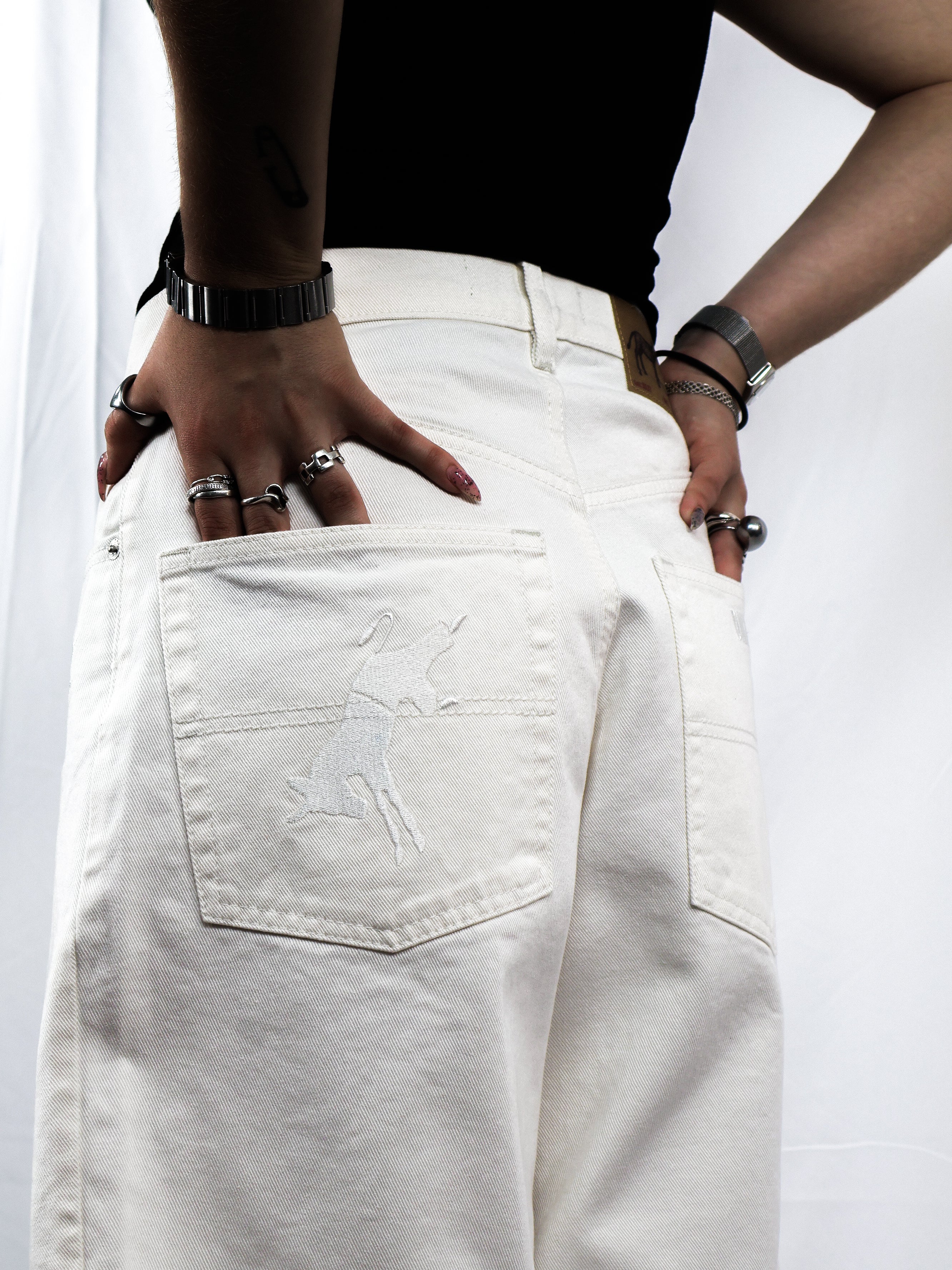Unisex Jorts (WHITE)