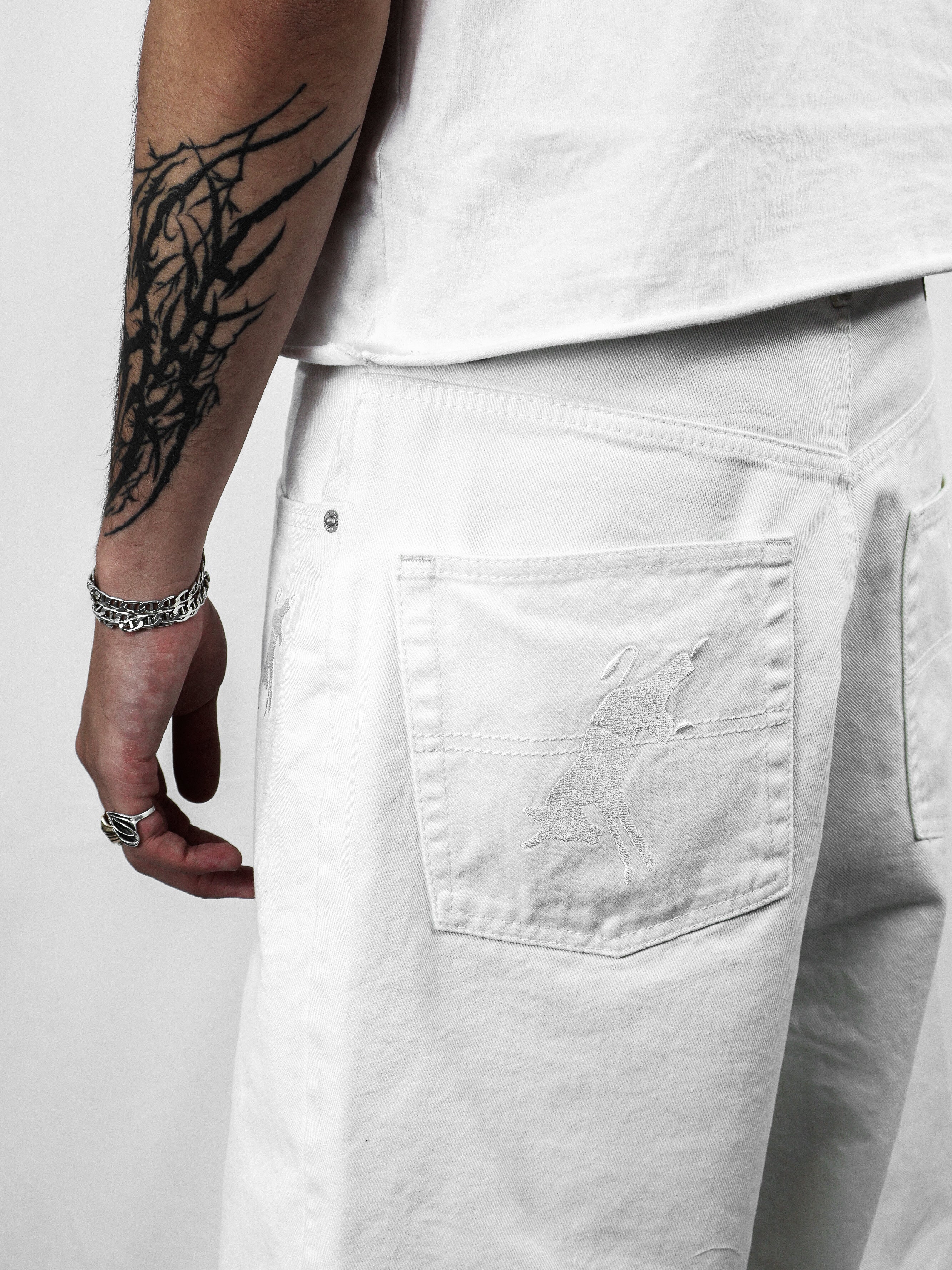 Unisex Jorts (WHITE)
