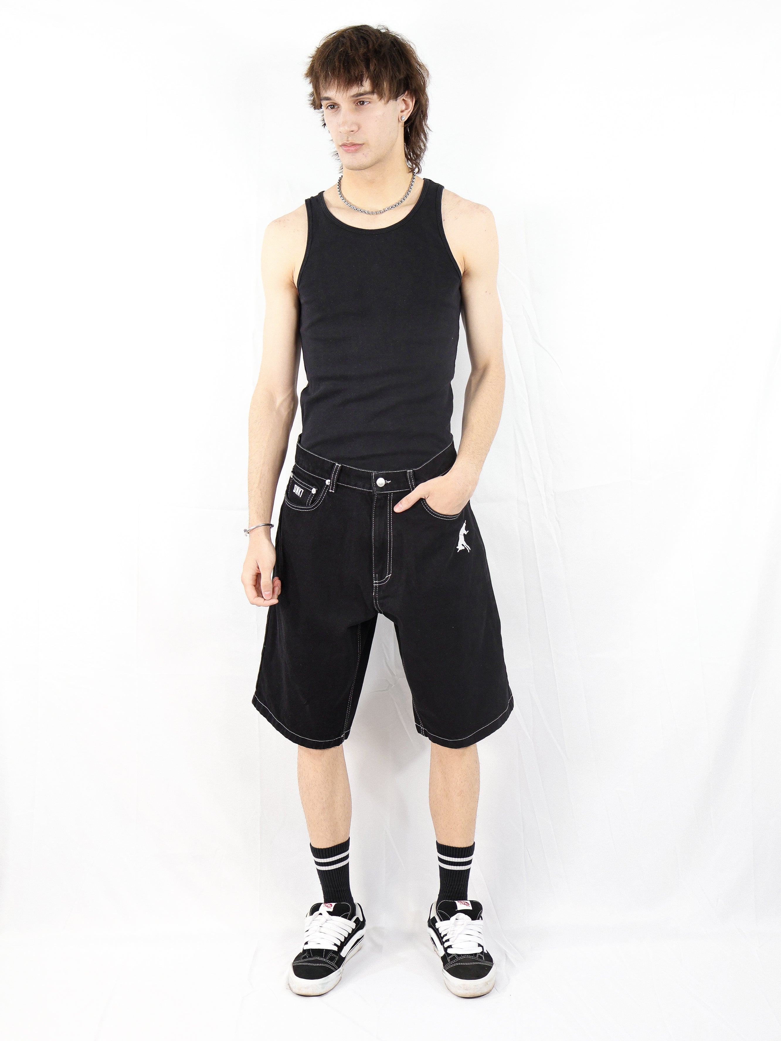 Unisex Jorts (BLACK/WHITE)