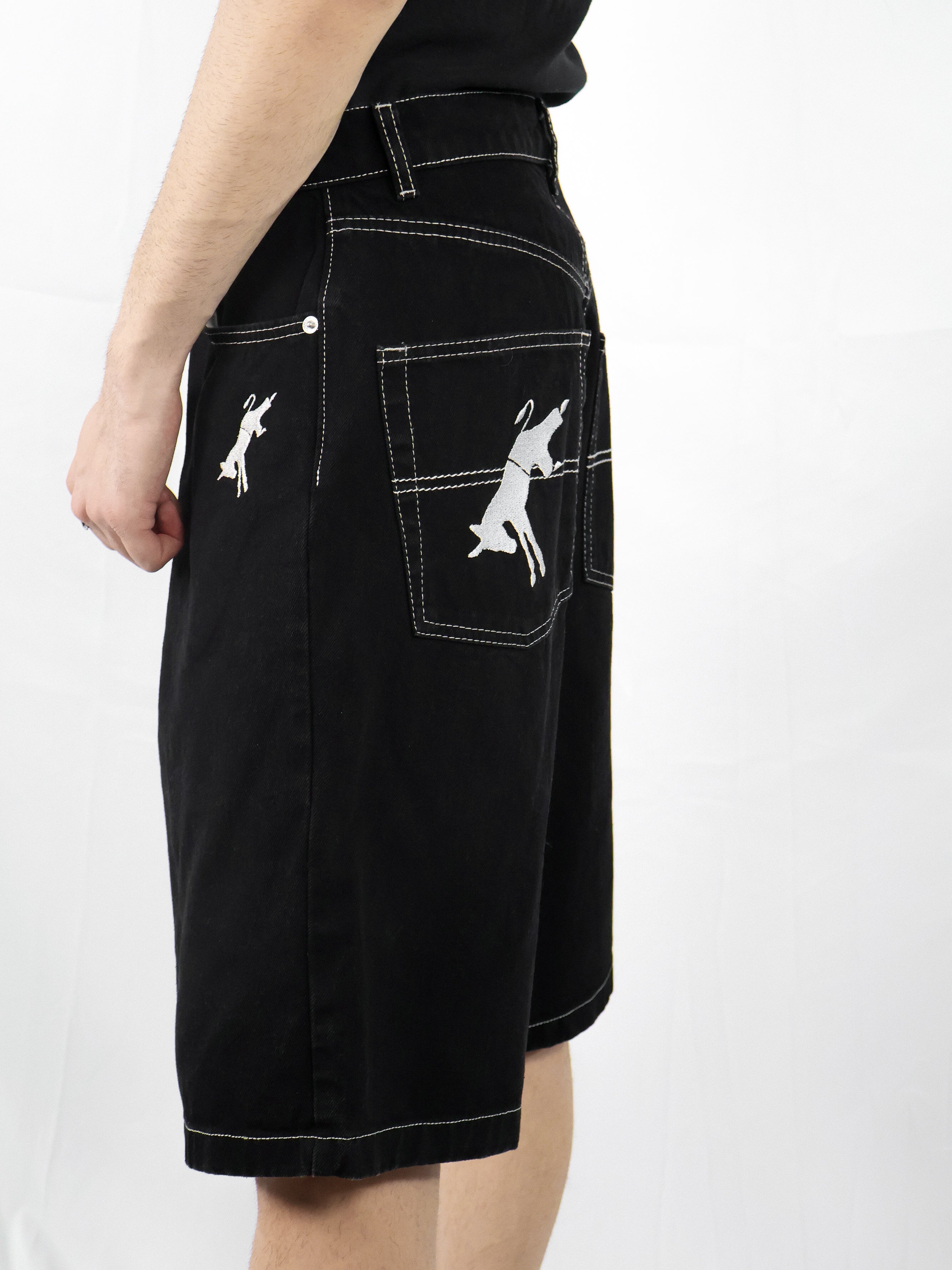 Unisex Jorts (BLACK/WHITE)