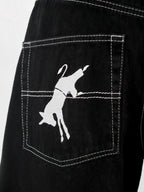 Unisex Jorts (BLACK/WHITE)